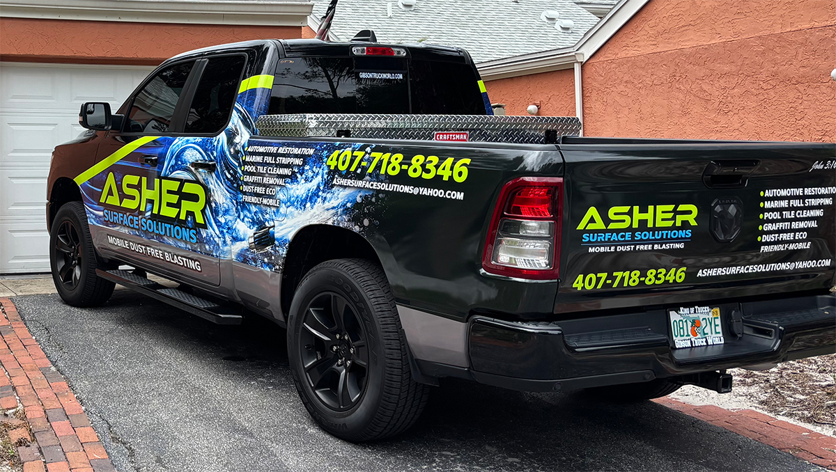Asher Surface Solutions truck